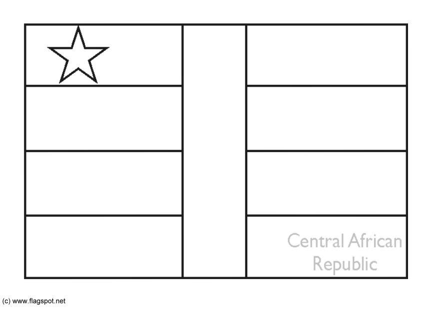 centralafrikanska republiken Målarbild centralafrikanska republiken