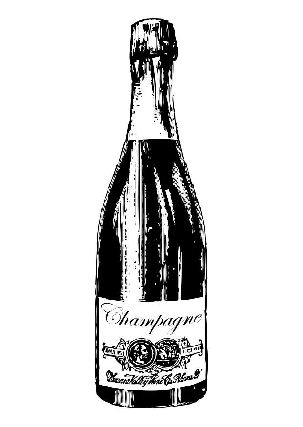 champange Målarbild champange