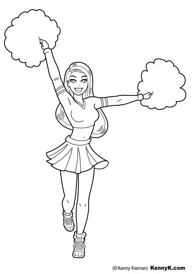 cheerleader Målarbild cheerleader
