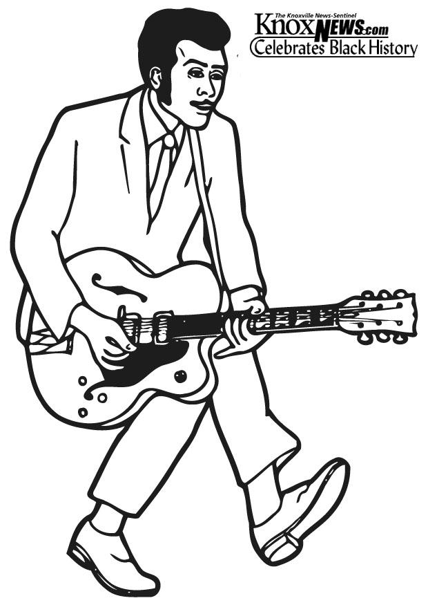 chuck berry Målarbild chuck berry
