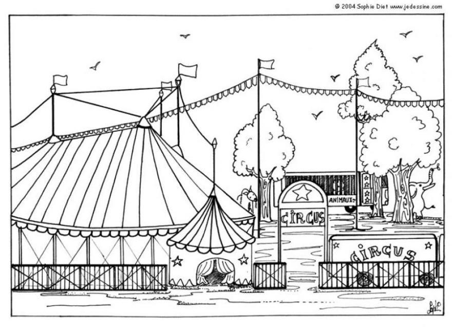 cirkus Målarbild cirkus
