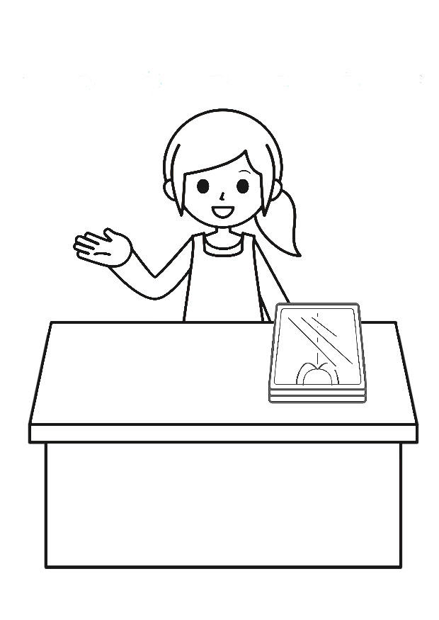 clerk Målarbild clerk