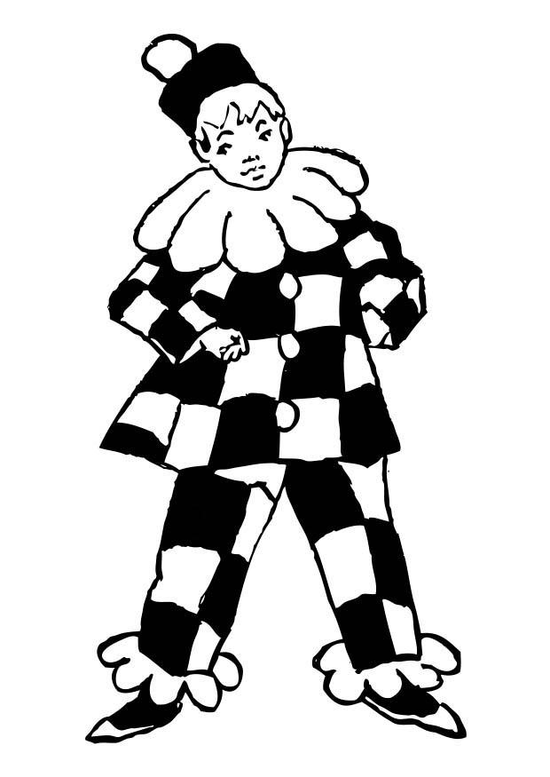 clown Målarbild clown