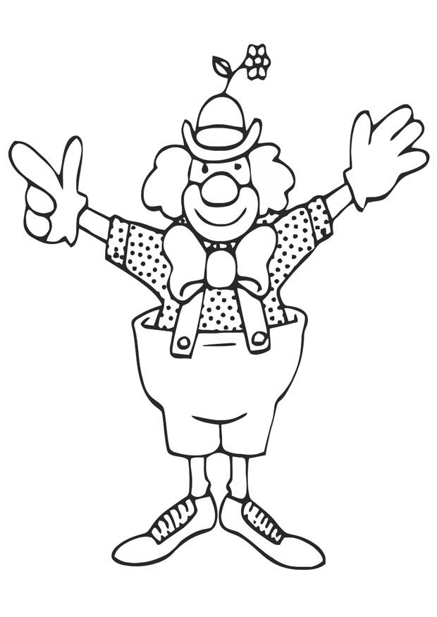 clown Målarbild clown