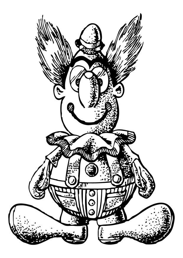 clown Målarbild clown