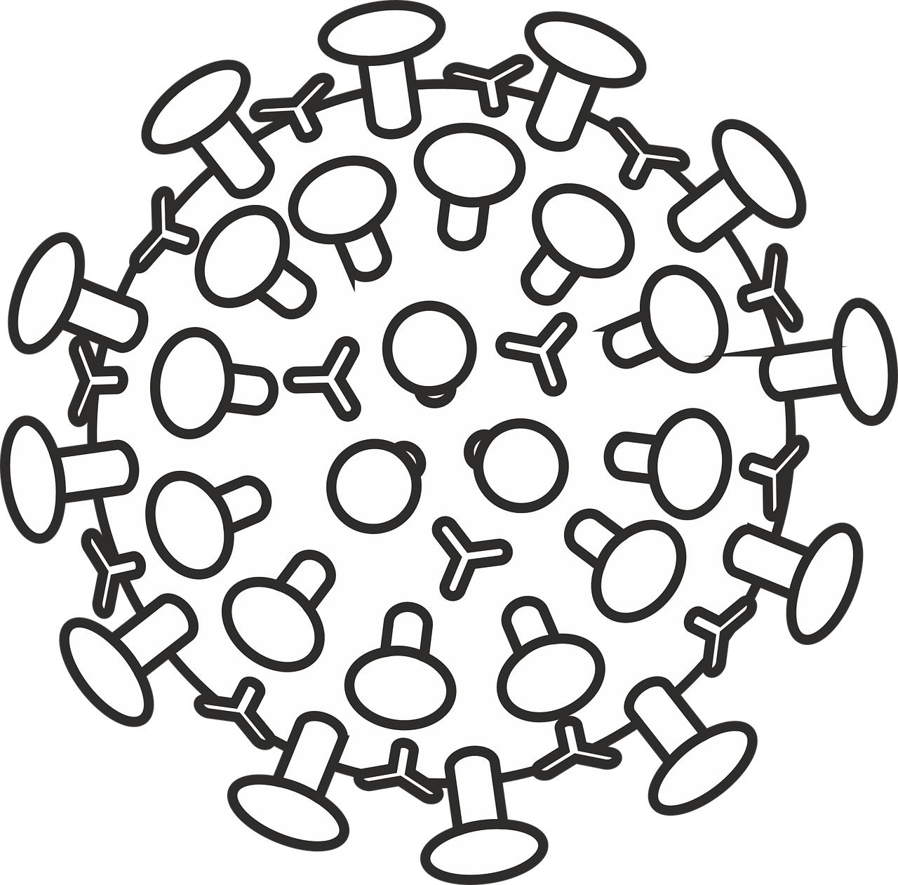 coronavirus Målarbild coronavirus