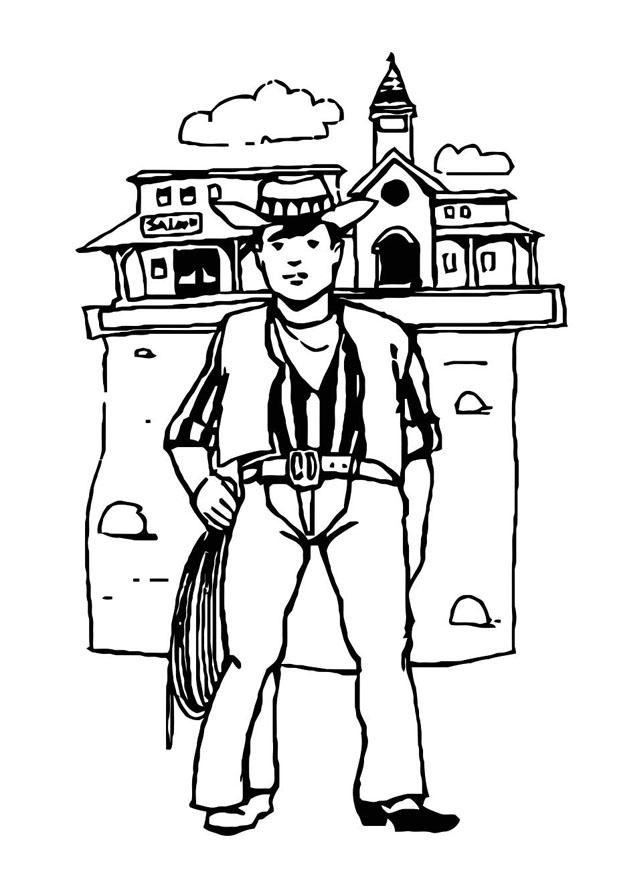 cowboy Målarbild cowboy