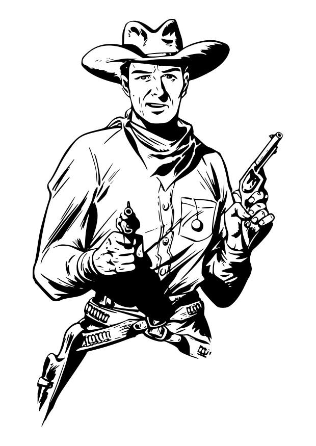 Målarbild cowboy