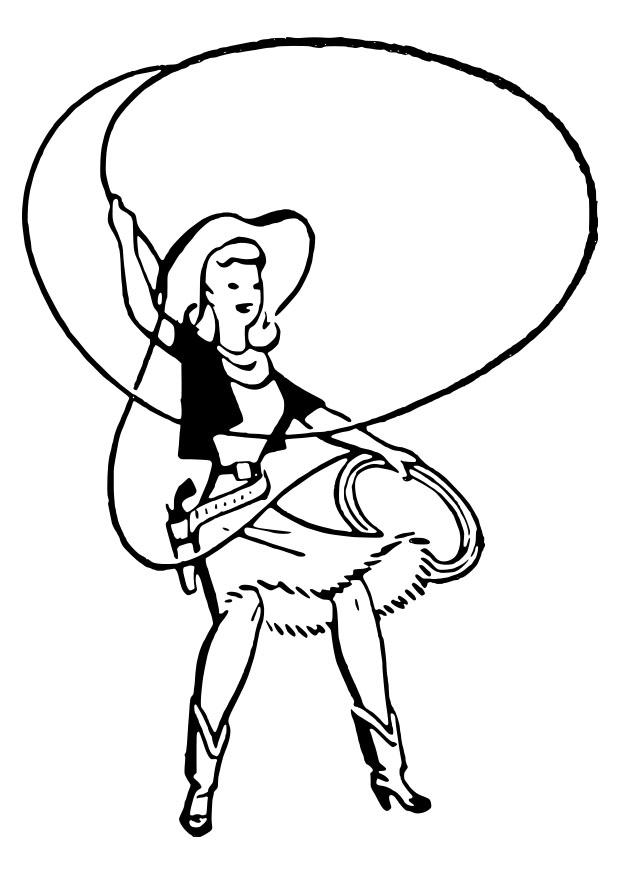cowgirl Målarbild cowgirl