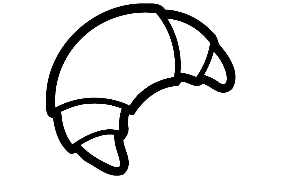 croissant Målarbild croissant