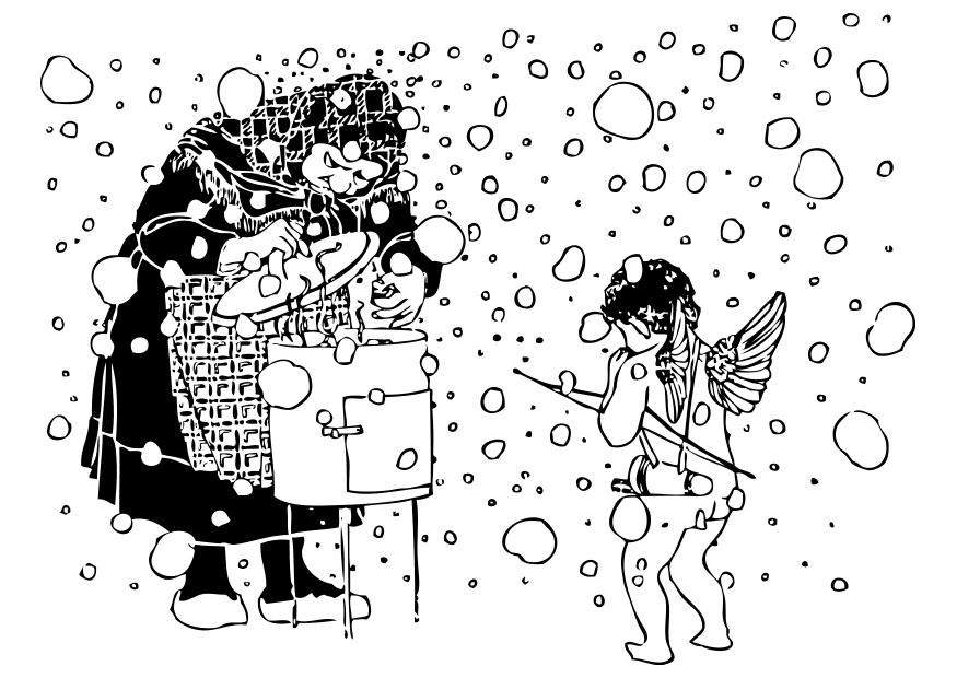 cupido och den gamla kvinnan Målarbild cupido och den gamla kvinnan