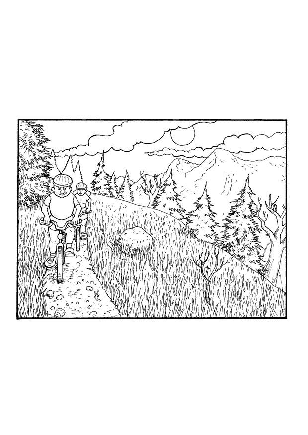Målarbild cykeltur