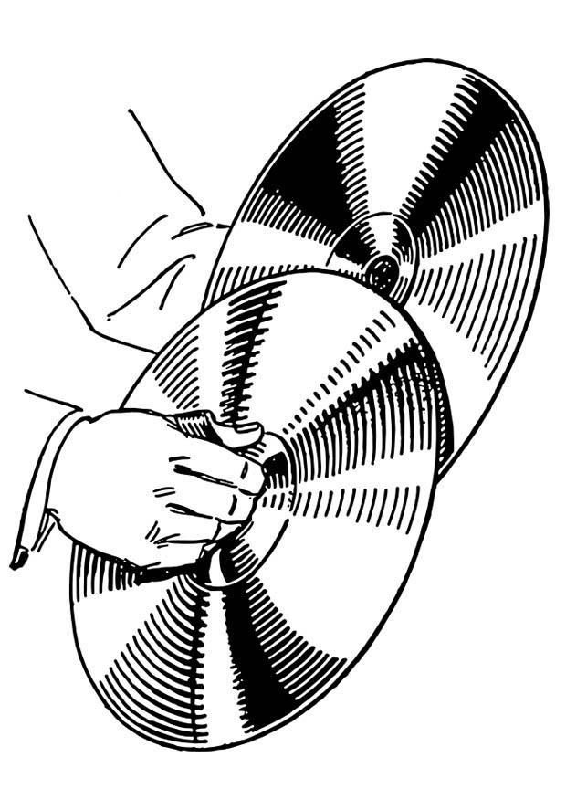 cymbal Målarbild cymbal