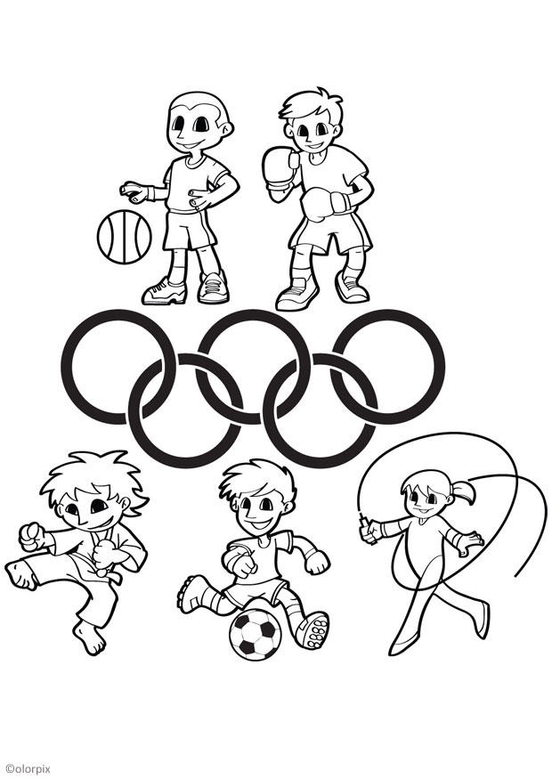 de olympiska spelen Målarbild de olympiska spelen