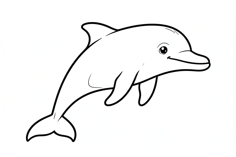 delfin Målarbild delfin