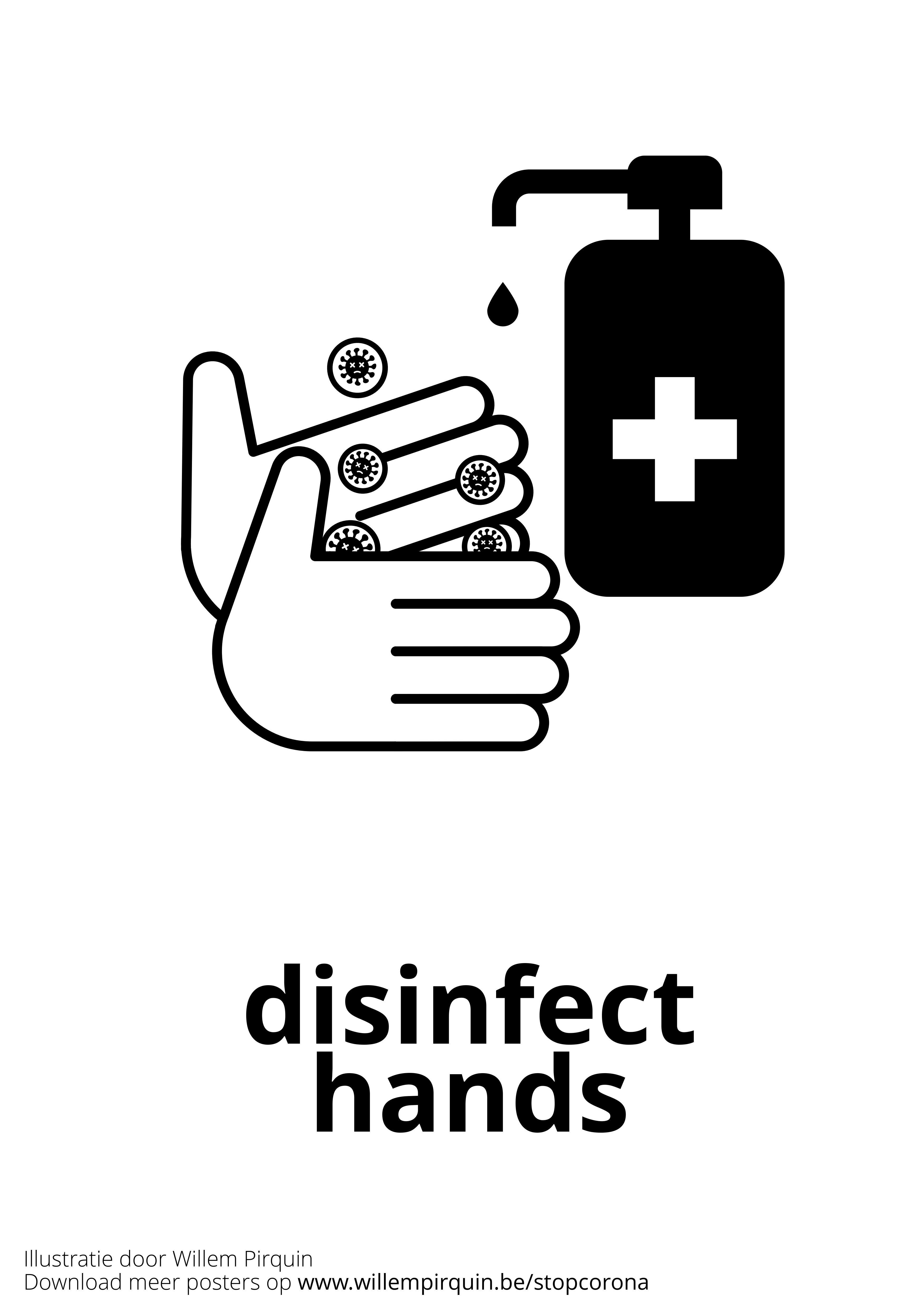 desinficera hA¤nderna Målarbild desinficera hA¤nderna