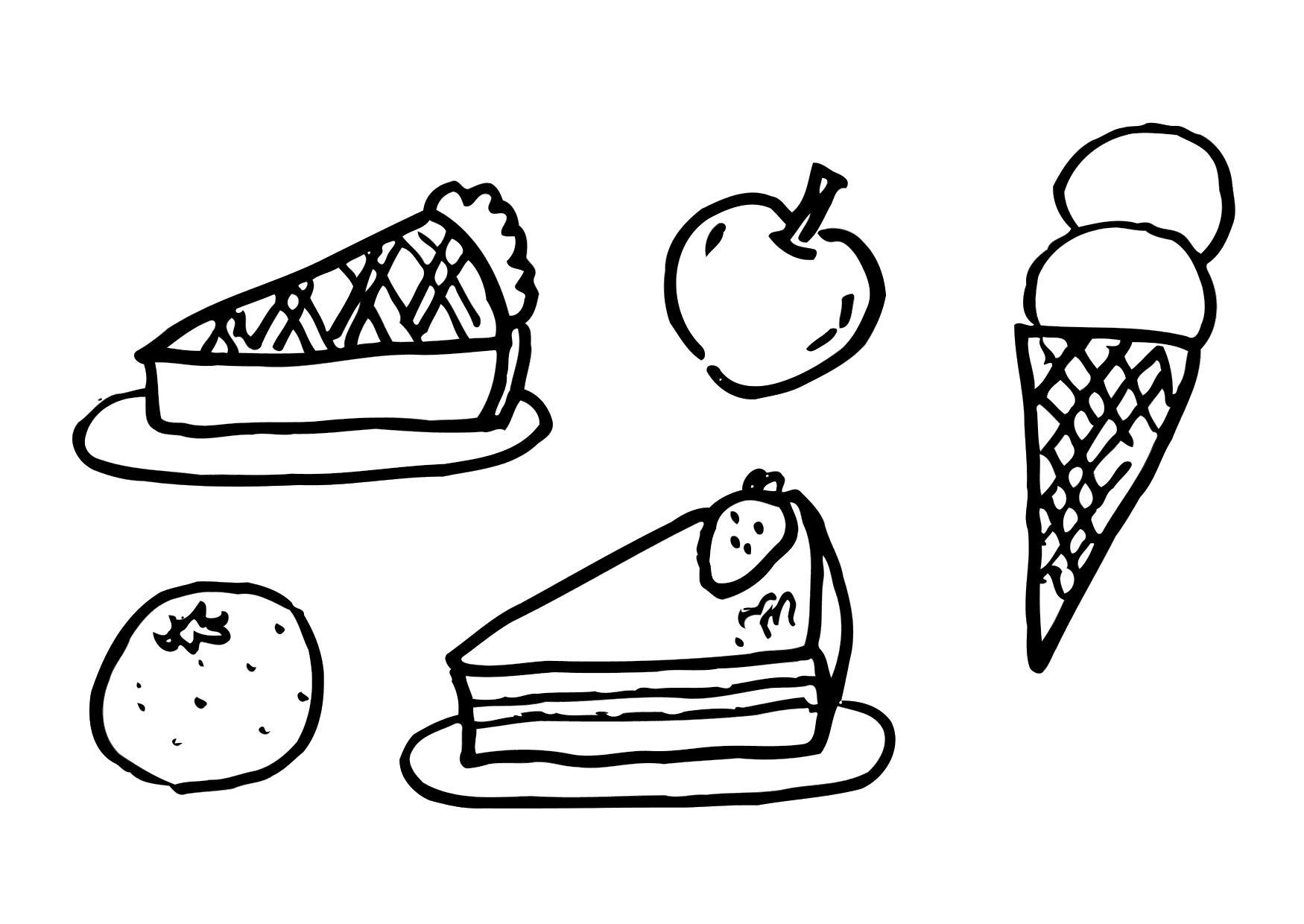 Målarbild dessert