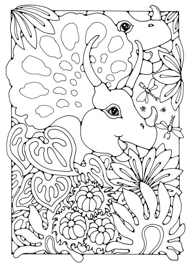 dinosaurer Målarbild dinosaurer