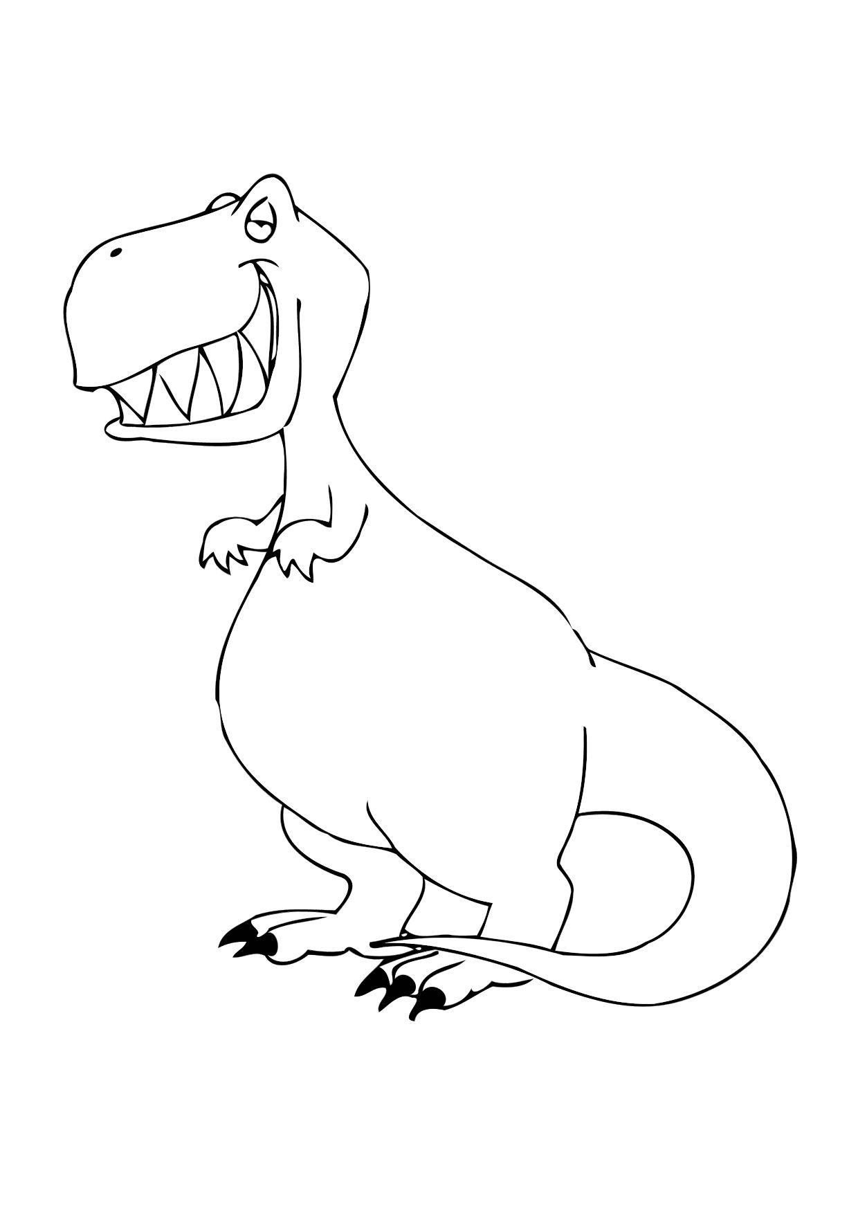 Målarbild dinosaurie
