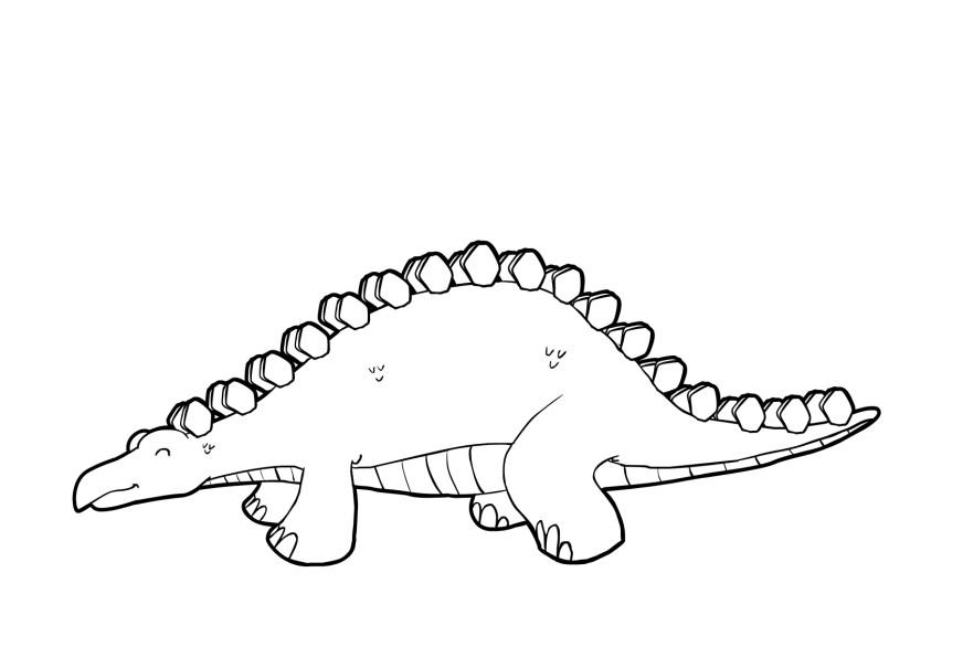 dinosaurie Målarbild dinosaurie