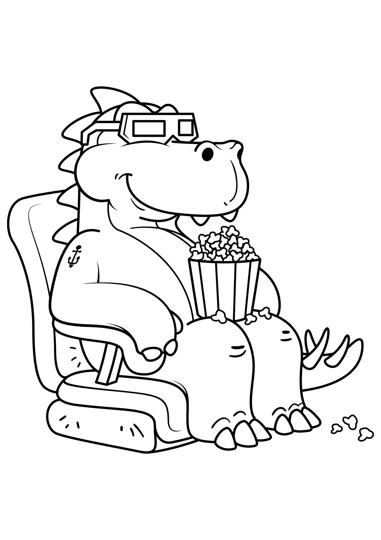 dinosaurie till filmerna Målarbild dinosaurie till filmerna