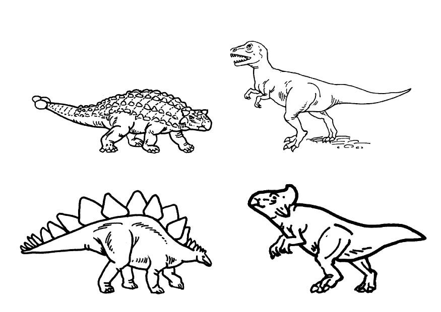 dinosaurier Målarbild dinosaurier