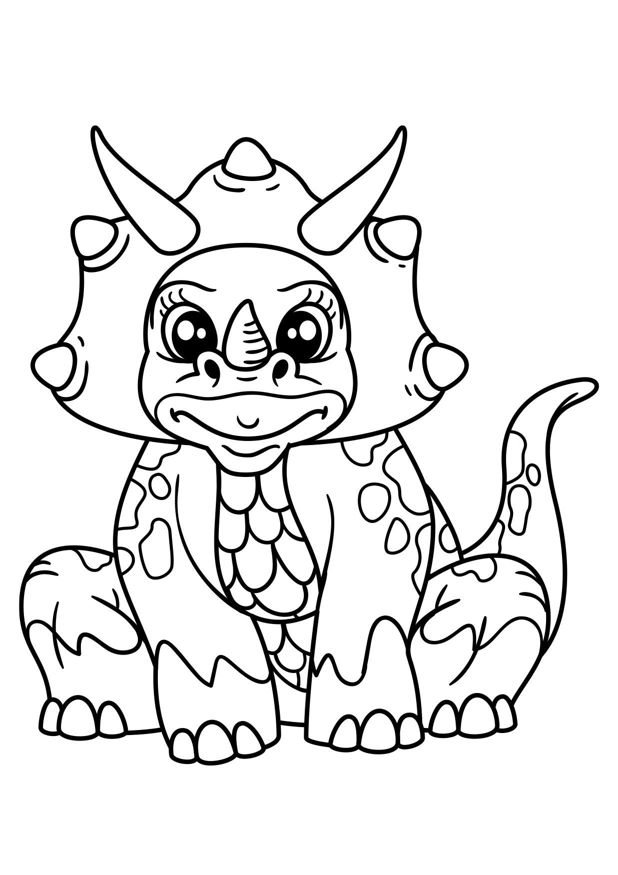 dinosauriflicka Målarbild dinosauriflicka