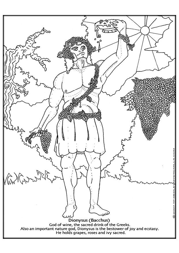 dionysos - bacchus Målarbild dionysos - bacchus