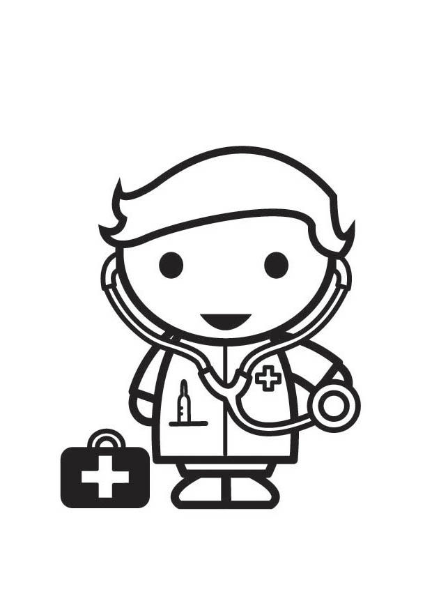 doktor - lA¤kare Målarbild doktor - lA¤kare