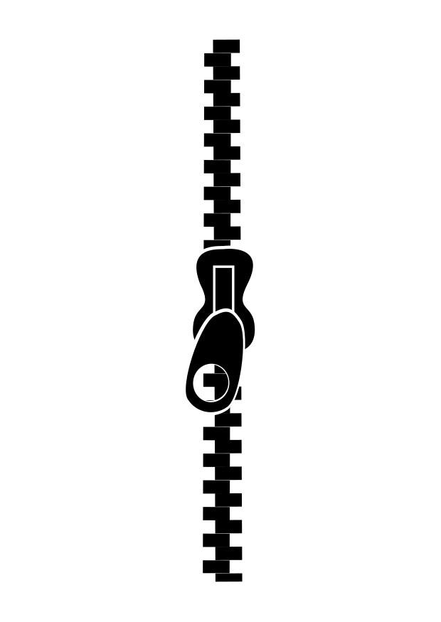 Målarbild dragkedja