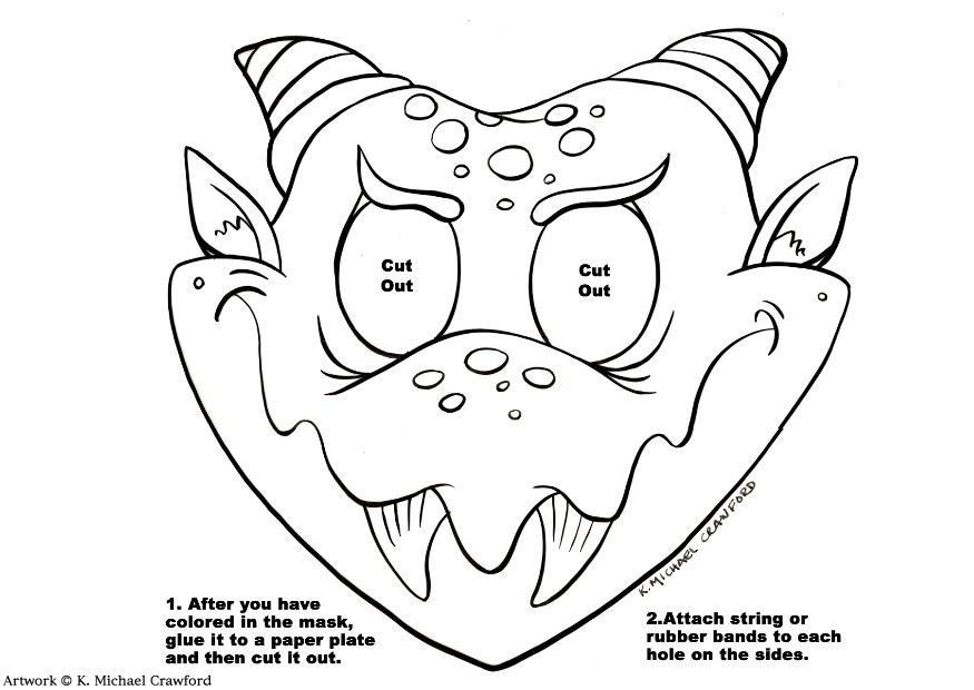 Hantverk drak mask