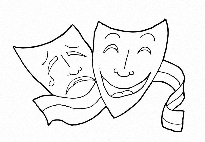 drama - teater Målarbild drama - teater