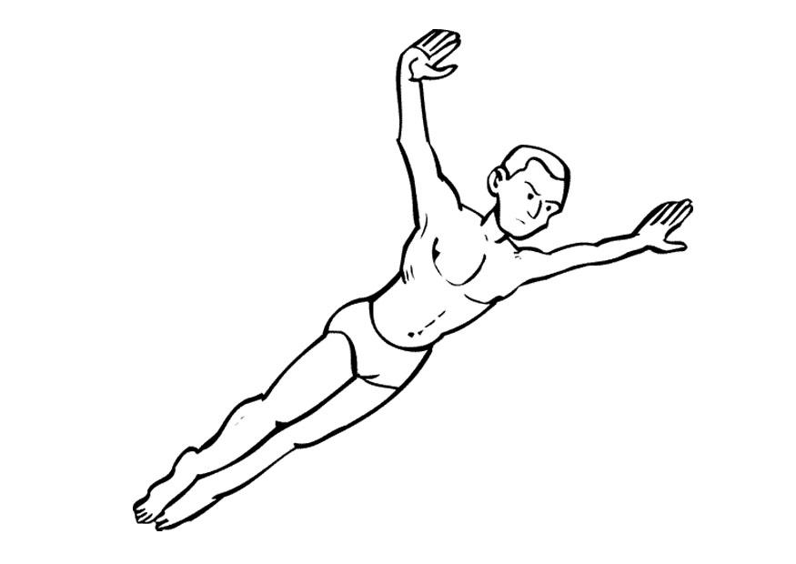 dykning Målarbild dykning