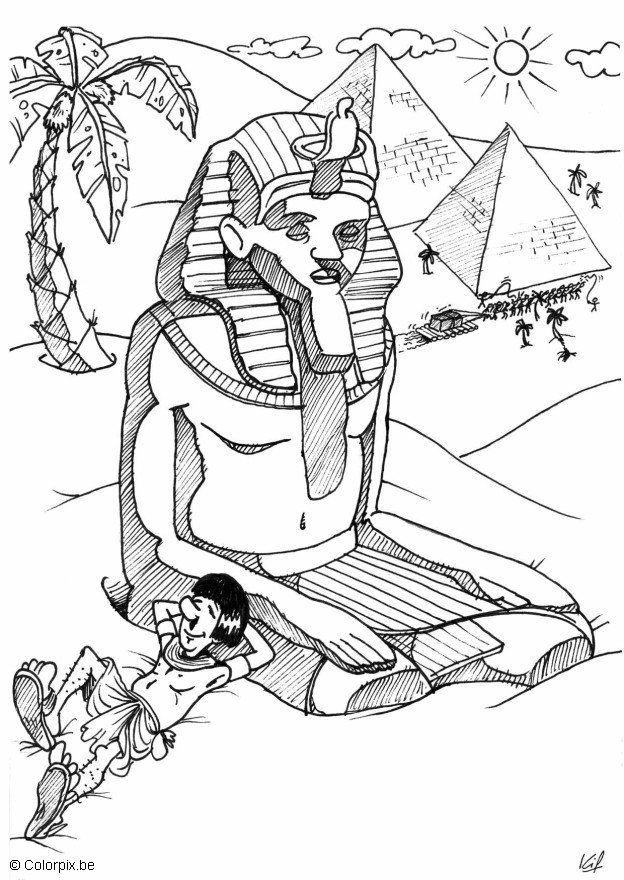 egyptisk pyramid Målarbild egyptisk pyramid