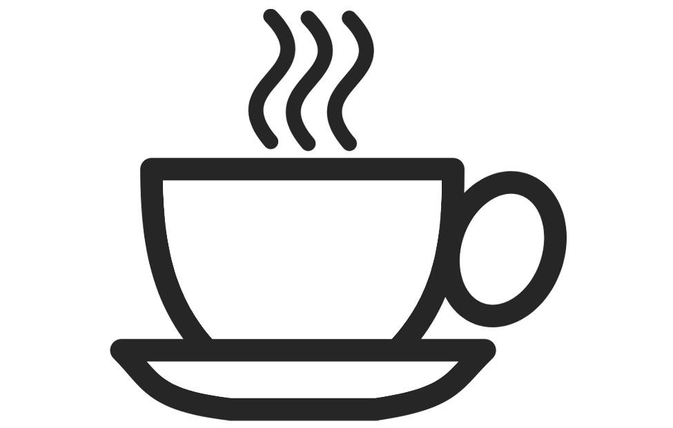 en kopp kaffe Målarbild en kopp kaffe