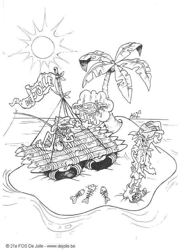 en tur med en flotte Målarbild en tur med en flotte