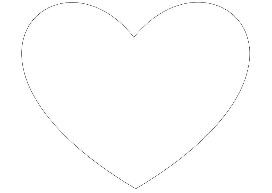 Målarbild enkelt hjA¤rta