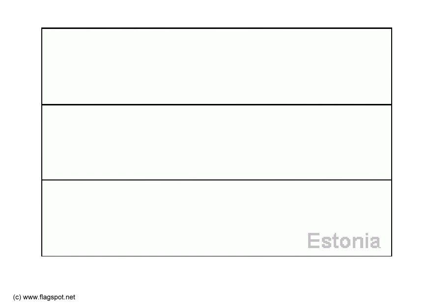 estonisk flagga Målarbild estonisk flagga