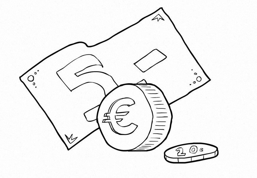 euro Målarbild euro