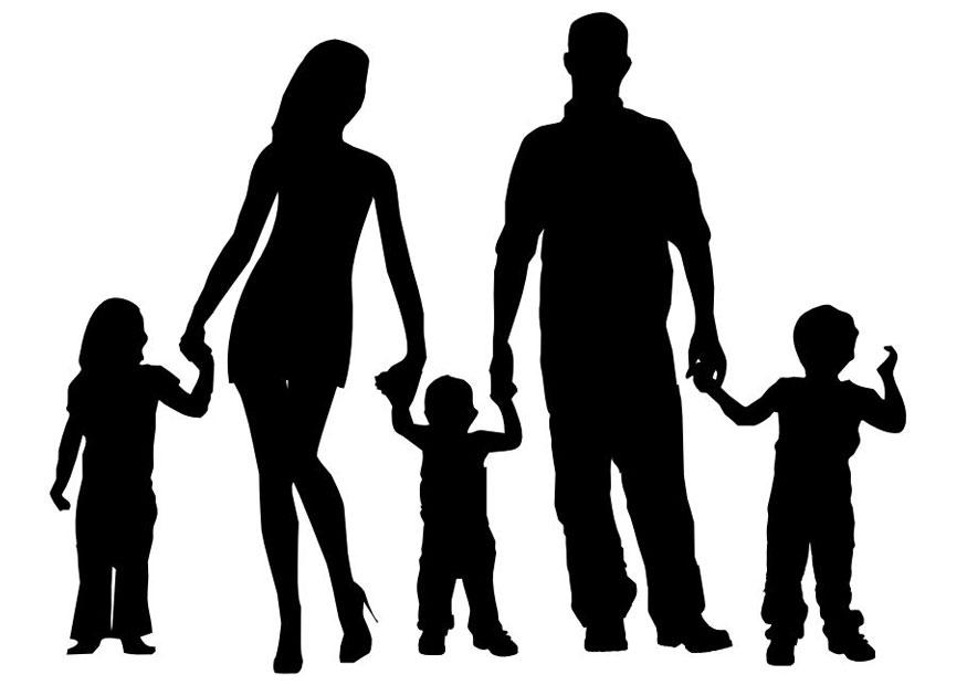 familj Målarbild familj