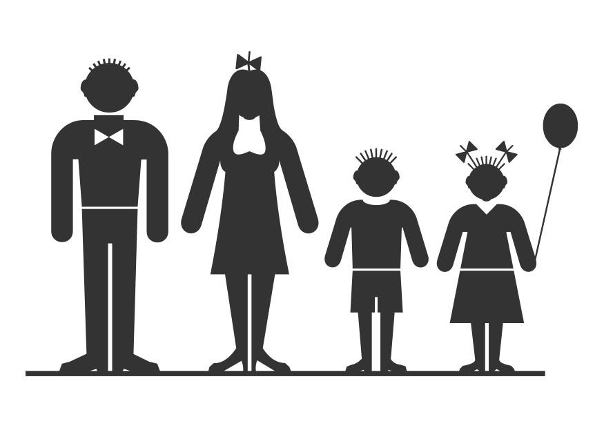 familj Målarbild familj