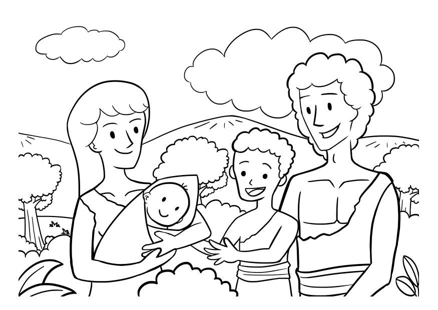 familj Målarbild familj