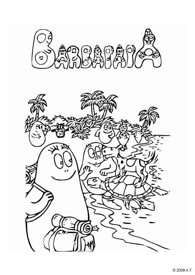 familjen barbapapa - tillsammans pA¥ semester Målarbild familjen barbapapa - tillsammans pA¥ semester
