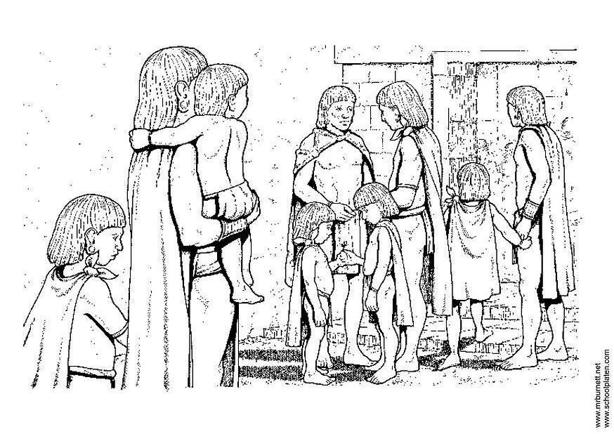 Målarbild familjer