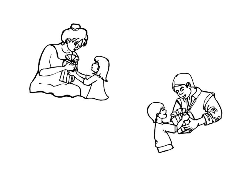 fars dag och mors dag Målarbild fars dag och mors dag