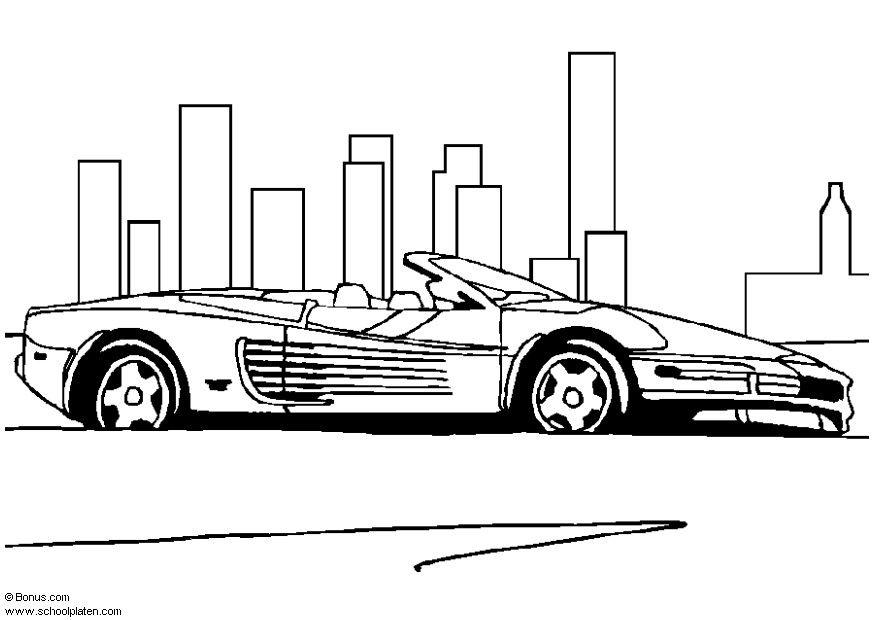 ferrari testarossa Målarbild ferrari testarossa