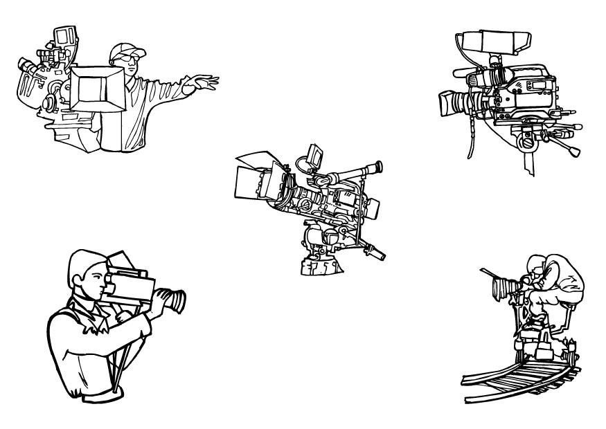 filmkameror Målarbild filmkameror