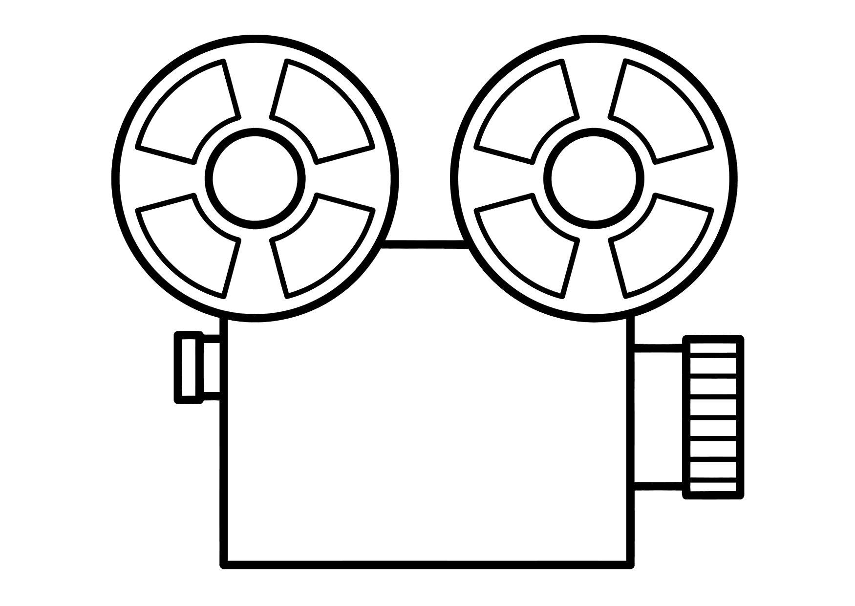 filmprojektor Målarbild filmprojektor