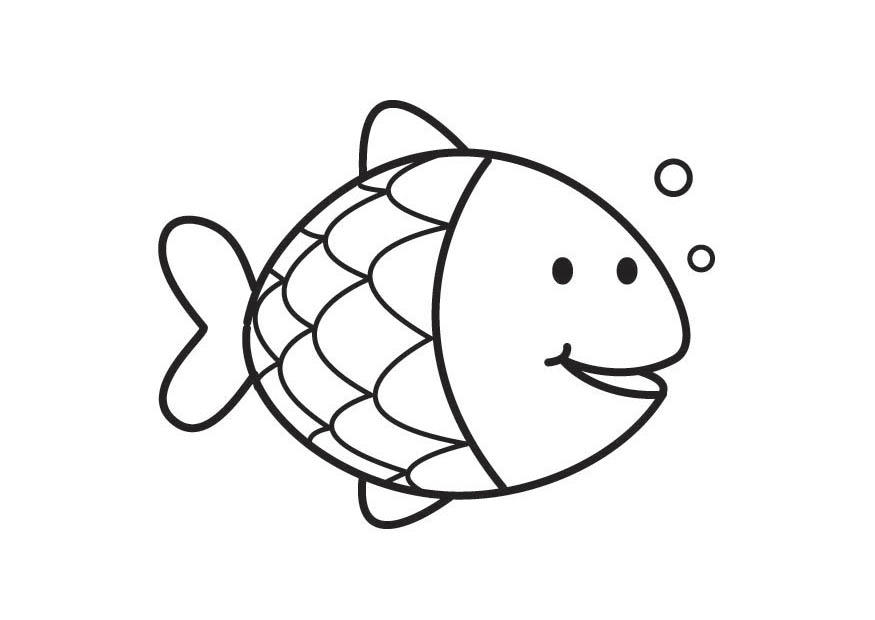 Målarbild fisk