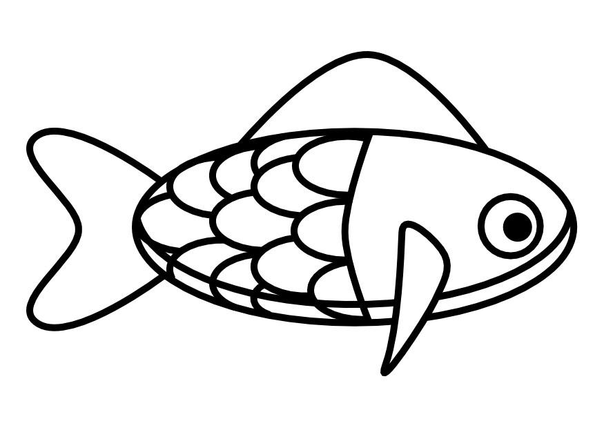 Målarbild fisk